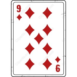 9 of Diamonds Playing Card