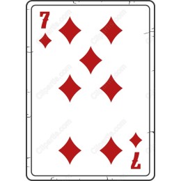 7 of Diamonds Playing Card