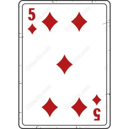 5 of Diamonds Playing Card