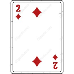 2 of Diamonds Playing Card
