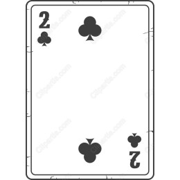 2 of Clubs Playing Card