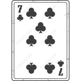 Seven of Spades Playing Card Image