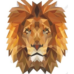 Low-Poly Lion Head