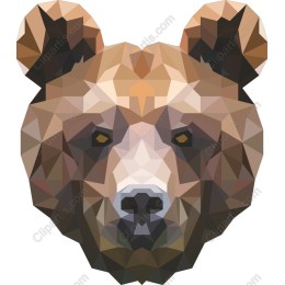 Polygonal Bear Head