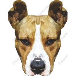 Geometric Dog - Polygonal