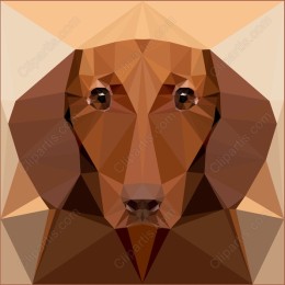Polygonal Dog Art