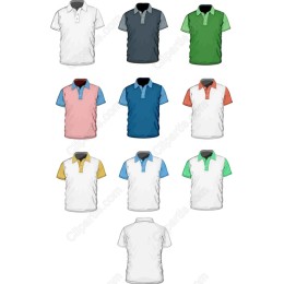  Polo T-Shirts Set - 10 Stylish Clipart