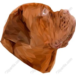 Low-Poly Dog Head