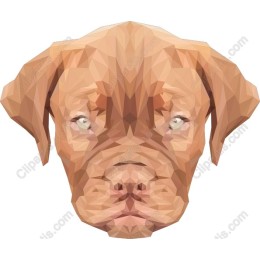 Low-Poly Dog Head