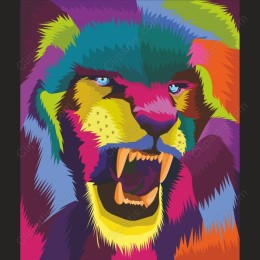 Colorful Lion