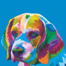 Vibrant Beagle Pop Art