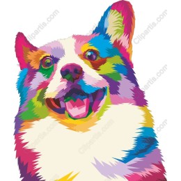 Vibrant Corgi