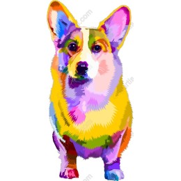 Vibrant Corgi