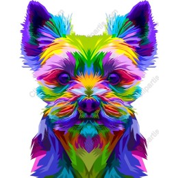 Vibrant Yorkshire Terrier