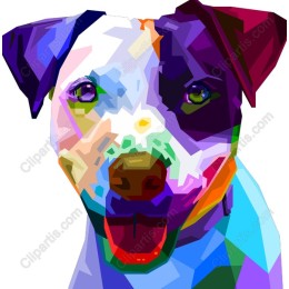 Abstract Dog Portrait