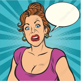 Surprised Pop Art Woman