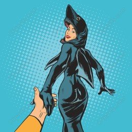 Shark Costume Pop Art