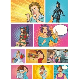 Dynamic Pop-Art Set: Exciting Expressions & Activities