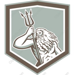 Trident-Wielding Power Figure