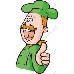 Cheerful Chef Character
