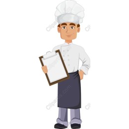 Chef Holding Clipboard