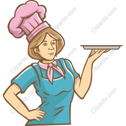 Chef with Serving Tray