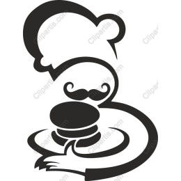 Whimsical Chef with Burger