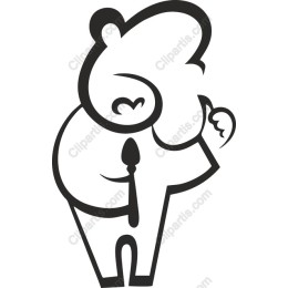 Charming Cartoon Bear with Paintbrush