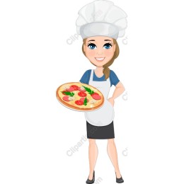 Cheerful Pizza Chef