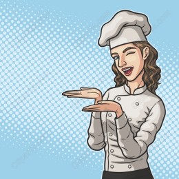 Cheerful Female Chef