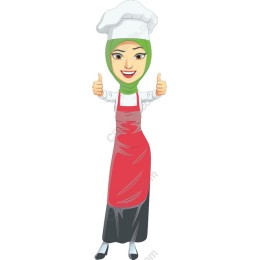 Cheerful Female Chef