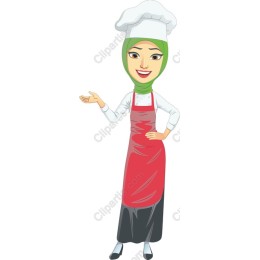 Cheerful Female Chef