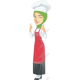 Cheerful Female Chef