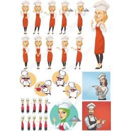 Chef Set: Culinary Art Cliparts Bundle