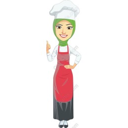 Vibrant Female Chef