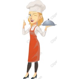 Cheerful Female Chef