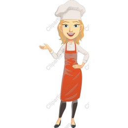 Cheerful Female Chef
