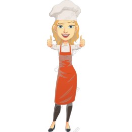 Cheerful Female Chef