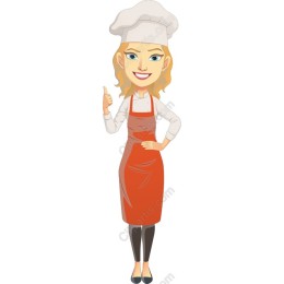 Culinary Cheer: Female Chef
