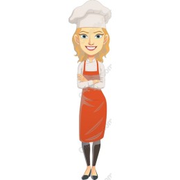 Cheerful Female Chef
