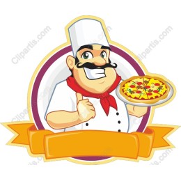 Cheerful Pizza Chef