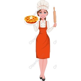 Cheerful Chef Baking