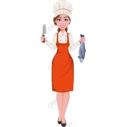 Cheerful Female Chef