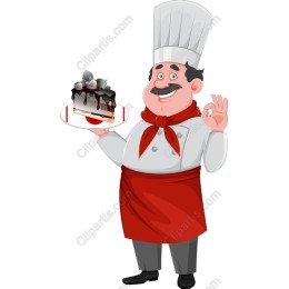 Cheerful Pastry Chef