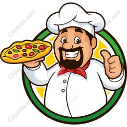 Cheerful Pizza Chef