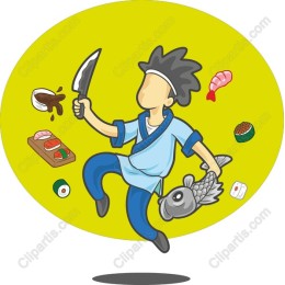 Lively Sushi Chef