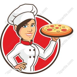 Chef with Pizza