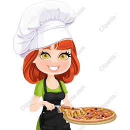 Cheerful Pizza Chef