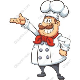 Cheerful Cartoon Chef