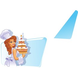Cheerful Baker with Cake